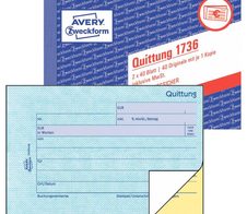 AVERY Zweckform Quittung 1736