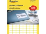 AVERY Zweckform Etiketten 3306 13,0 x 8,0 mm weiß - 3.712 Stück