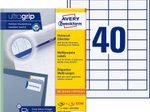 AVERY Zweckform Etiketten 3657 weiß 48,5 x 25,4 mm - 4.000 Stück