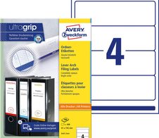AVERY Zweckform Ordneretiketten L4761-100 weiß - 400 Stück