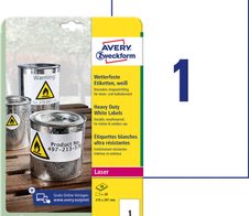AVERY Zweckform wetterfeste Folienetiketten - 20 Stück