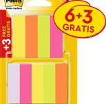 Post-it® Page Marker 6x 100 Blatt + 3 gratis - 15 x 50 mm - violett, neongrün, neongelb, neonpink, neonorange
