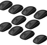 Logitech B100 Optical Maus Kabelgebunden, schwarz) 10er Pack