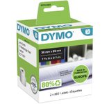 DYMO® Original Etikett für LabelWriter™, Adressen - weiss - permanent haftend, 2 x 260 Etiketten