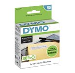 DYMO® Original Etikett für LabelWriter™, Rücksendung - weiss - permanent haftend, 1 x 500 Etiketten