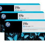 HP Original 771C Druckerpatrone 3x cyan hell 775ml (B6Y36A)