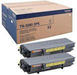 Brother Original TN3280 Toner Doppelpack schwarz 2x 8.000 Seiten (TN-3280TWIN)