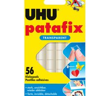 UHU patafix doppelseitige Klebepads 1,2 x 1,2 cm - 56 Stück
