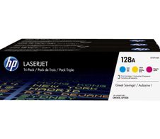HP Original 128A Toner Tri-Pack cyan, magenta, gelb 1.300 Seiten (CF371AM)