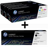 HP Original 128A Toner 5er Set - schwarz (2), cyan, magenta, gelb
