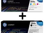 HP Original 304A Toner 4er Set schwarz, cyan, magenta, gelb