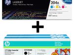 HP Original 304A Toner 5er Set - schwarz (2), cyan, magenta, gelb