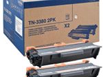 Brother Original TN3380 Toner Doppelpack schwarz 2x 8.000 Seiten (TN-3380TWIN)