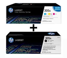 HP Original 305A Toner - 4er Multipack (CF370AM, CE410A)