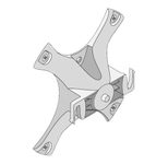 HPE Networking AP-220-MNT-W1 Wandmontage Kit für OfficeConnect AP220