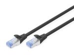 Digitus Patch-Kabel RJ-45 (M) zu RJ-45 (M) 0.5m CCA SF/UTP Cat 5e schwarz (DK-1532-005/BL)