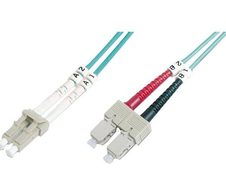 Digitus LWL Patchkabel, Duplex, LC zu SC MM OM4 50/125 µ, 1 m