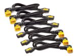 APC AP8706R-WW Stromkabel-Set (je 6), verriegelbar, C13 auf C14 (90 Grad), 1,8 m