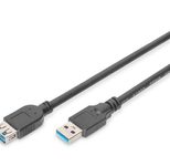 Digitus USB 3.0 Verlängerungskabel, konform, schwarz