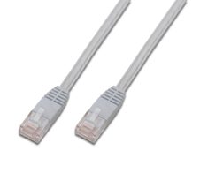 DIGITUS Patch-Kabel flach RJ-45 (M) zu RJ-45 (M) 3 m Kupfer U/UTP Cat 5e weiß (DK-1511-030F/WH)
