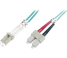 Digitus LWL Patchkabel, Duplex, LC zu SC MM OM4 50/125 µ, 5 m