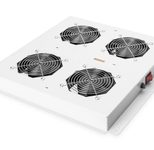 Digitus Dachlüftermodule für 19" Unique- und Dynamic Basic Schränke 4 Lüfter RAL7035 grau (DN-19 FAN-4-N)