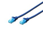 Digitus Patch-Kabel RJ-45 (M) zu RJ-45 (M) 1 m CCA U/UTP Cat 5e blau (DK-1512-010/B)