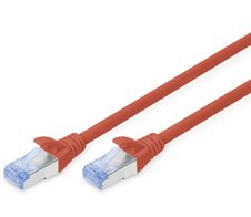 DIGITUS Patch-Kabel RJ-45 (M) zu RJ-45 (M) 3m CCA SF/UTP Cat 5e rot (DK-1532-030/R)