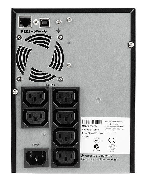 Eaton 5SC 750 VA Tower Line-Interactive-USV 750 VA/ 525 W