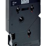 Brother Original P-Touch Farbband schwarz auf transparent (TC-101A)