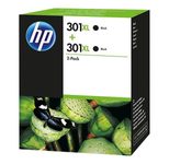 HP Original 301 Druckerpatronen - Doppelpack schwarz (D8J45AE)