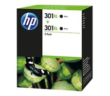 HP Original 301 Druckerpatronen - Doppelpack schwarz (D8J45AE)
