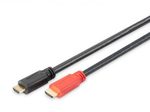 Digitus HDMI mit Ethernet-Anschlusskabel High Speed mit Verstärker 20m