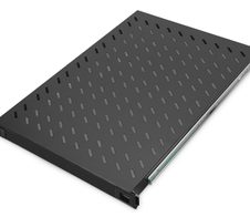 Digitus Fachboden 19"-Schränke ausziehbar ab 1.000mm Tiefe bis 65kg 1HE RAL9005 schwarz