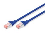 Digitus Patch-Kabel RJ-45 (M) zu RJ-45 (M) 0.25m Kupfer S/FTP Cat 6 blau (DK-1644-0025/B)