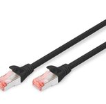 Digitus Patch-Kabel RJ-45 (M) zu RJ-45 (M) 0.25m Kupfer S/FTP Cat 6 schwarz (DK-1644-0025/BL)
