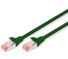 DIGITUS Patch-Kabel RJ-45 (M) zu RJ-45 (M) 0.25m Kupfer S/FTP Cat 6 grün (DK-1644-0025/G)