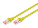 DIGITUS Patch-Kabel RJ-45 (M) zu RJ-45 (M) 0.25m Kupfer S/FTP Cat 6 gelb (DK-1644-0025/Y)