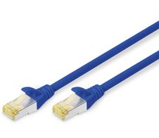Digitus Patch-Kabel RJ-45 (M) zu RJ-45 (M) 2m Kupfer S/FTP Cat 6a blau (DK-1644-A-020/B)