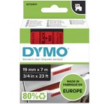 DYMO® Original D1-Schriftband für LabelManager™ 19mm x 7m - Polyester, wieder ablösbar -  schwarz auf rot