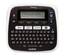 Brother P-touch D200BWVP Beschriftungsgerät (Thermotransfer, 180dpi, Qwerty, bis zu 20 mm/Sek.) (PTD200BWVPG1)
