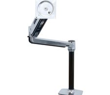 Ergotron LX HD Sitz-, Steh-, Tischmontage-LCD-Arm für einen Monitor bis 116,84 cm 46 Zoll Aluminium