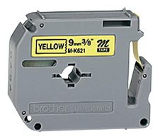 Brother MK621BZ - Nicht-laminiertes Schriftband - Schwarz auf Gelb - Rolle (0,9 cm x 8 m) - 1 Rolle(n) - für P-Touch PT-