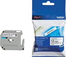 Brother M K231BZ - Etikettenband - Schwarz auf Weiß - Rolle (1,2 cm x 8 m) - 1 Rolle(n) - für P-Touch PT-55, PT-65, PT-7