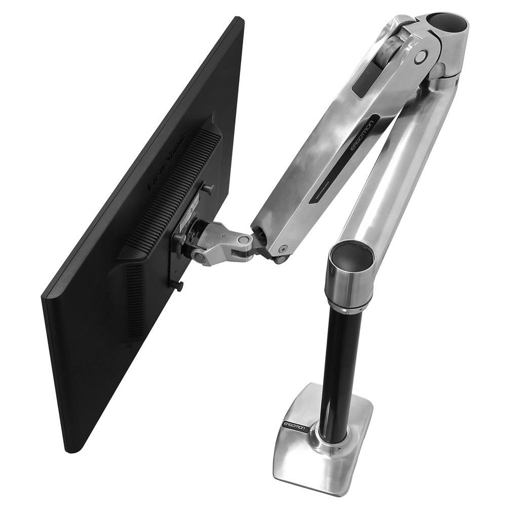 Ergotron LX HD Sitz-, Steh-, Tischmontage-LCD-Arm für einen Monitor bis 106,68 cm 42 Zoll Aluminium