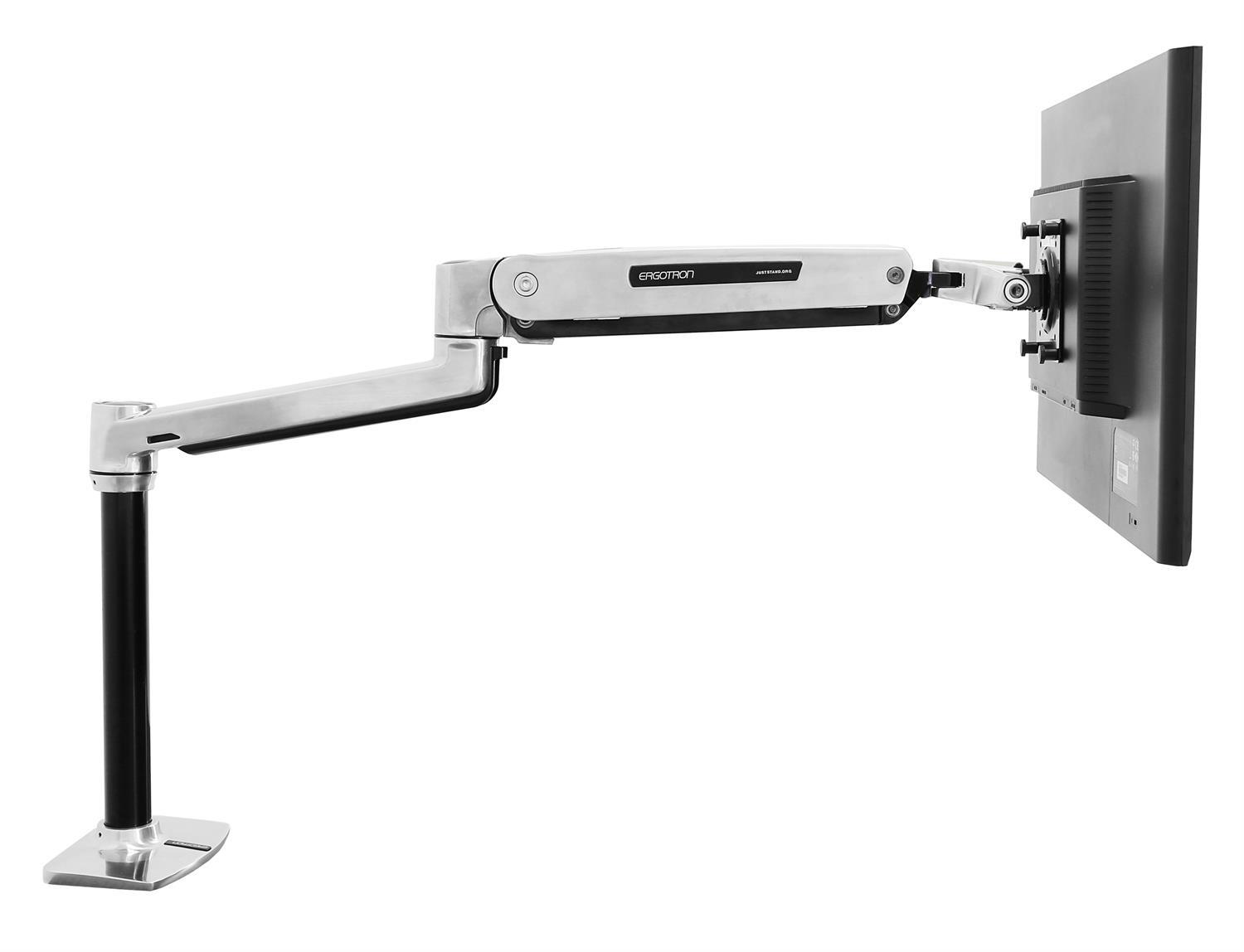 Ergotron LX HD Sitz-, Steh-, Tischmontage-LCD-Arm für einen Monitor bis 106,68 cm 42 Zoll Aluminium