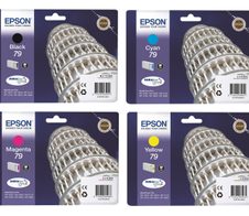 Epson Original 79 Druckerpatronen 4er-Set schwarz, cyan, magenta, gelb (OPC13T79114010)