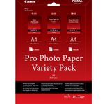 Canon PVP-201 Auswahl Professionelles Fotopapier Platinum A4, Premium matt A4, Luster A4 - je 5 Blatt
