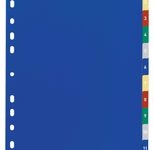 DURABLE Ordnerregister 1-12 - mehrfarbig