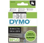 DYMO® Original D1-Schriftband für LabelManager™ 6mm x 7m - Polyester, wieder ablösbar -  schwarz auf rot
